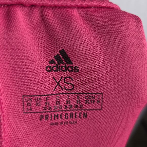 ADIDAS XS Pink Trio 21 W's Track Pants w Zip n drawstrings. AEROREADY Activewear - Picture 3 of 14